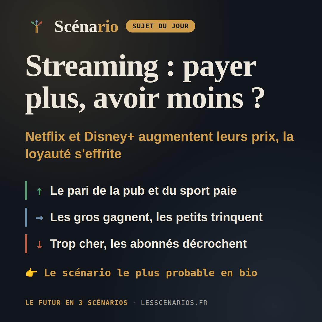 Streaming : payer plus, avoir moins ?