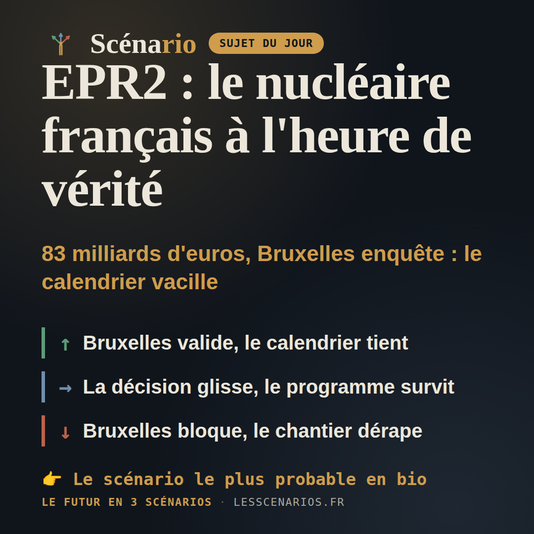 EPR2 : le nucléaire français à l'heure de vérité