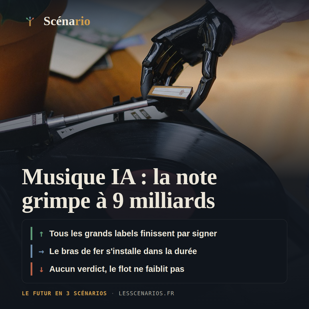 Musique IA : la note grimpe à 9 milliards