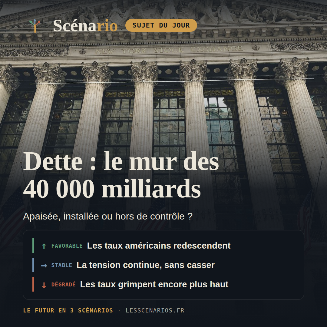 Dette américaine : le mur des 40 000 milliards