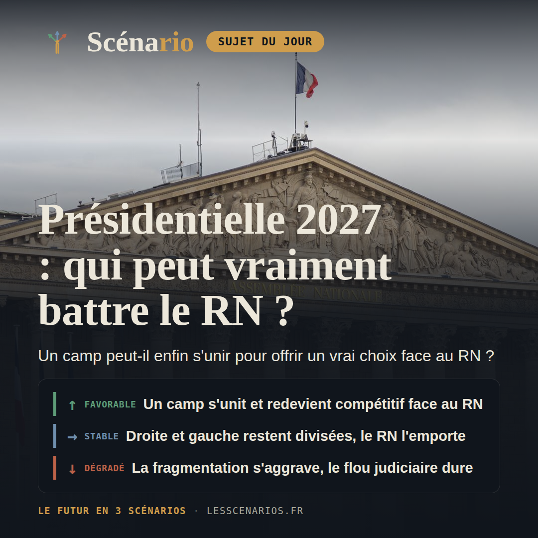 Présidentielle 2027 : qui peut vraiment battre le RN ?