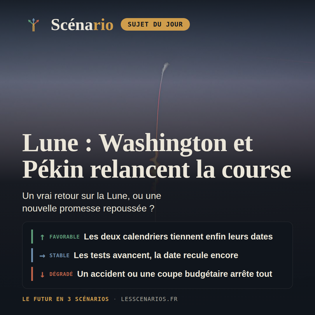 Lune : Washington et Pékin relancent la course